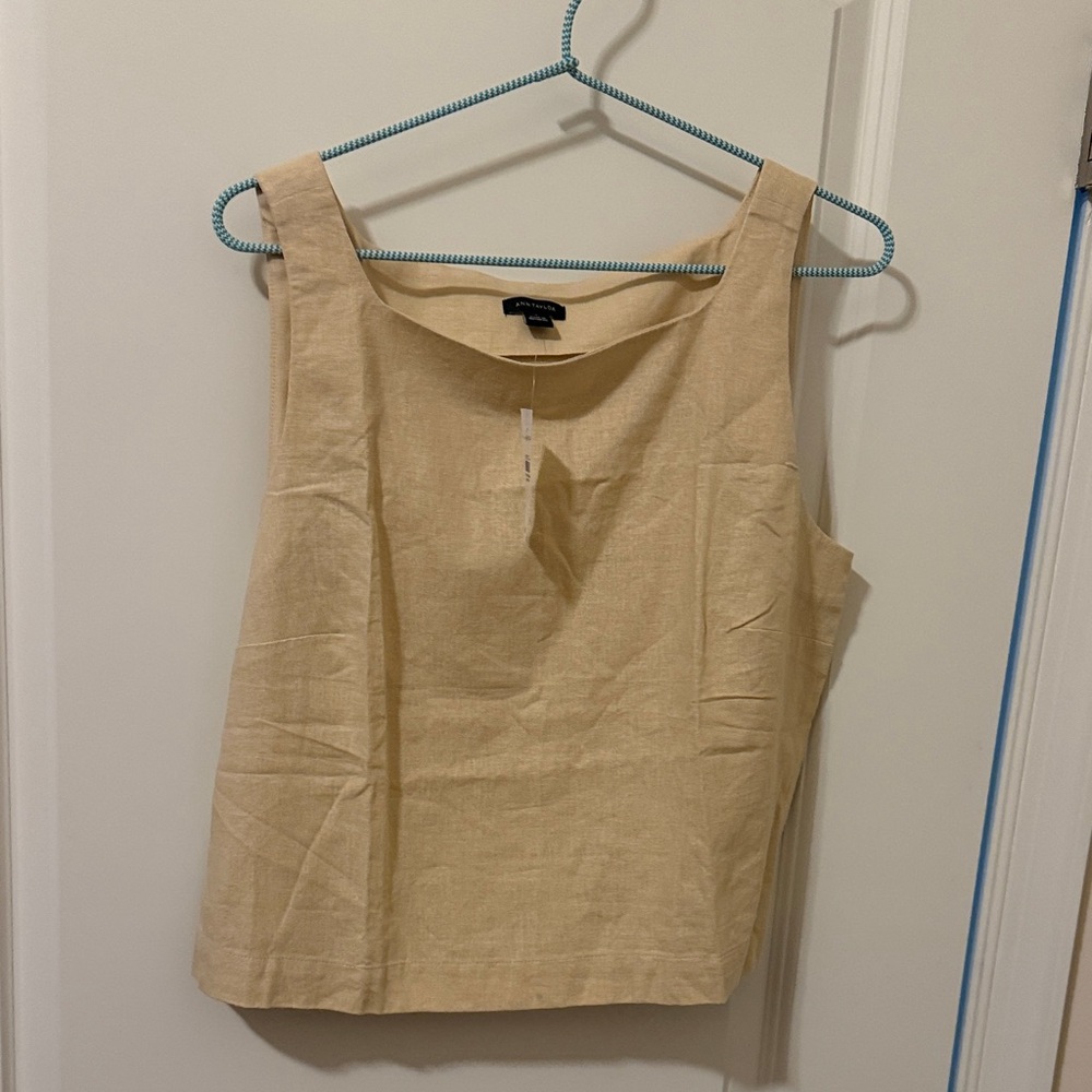 Ann Taylor Linen Blend Shell Top